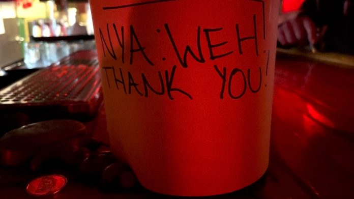 bucket for donations